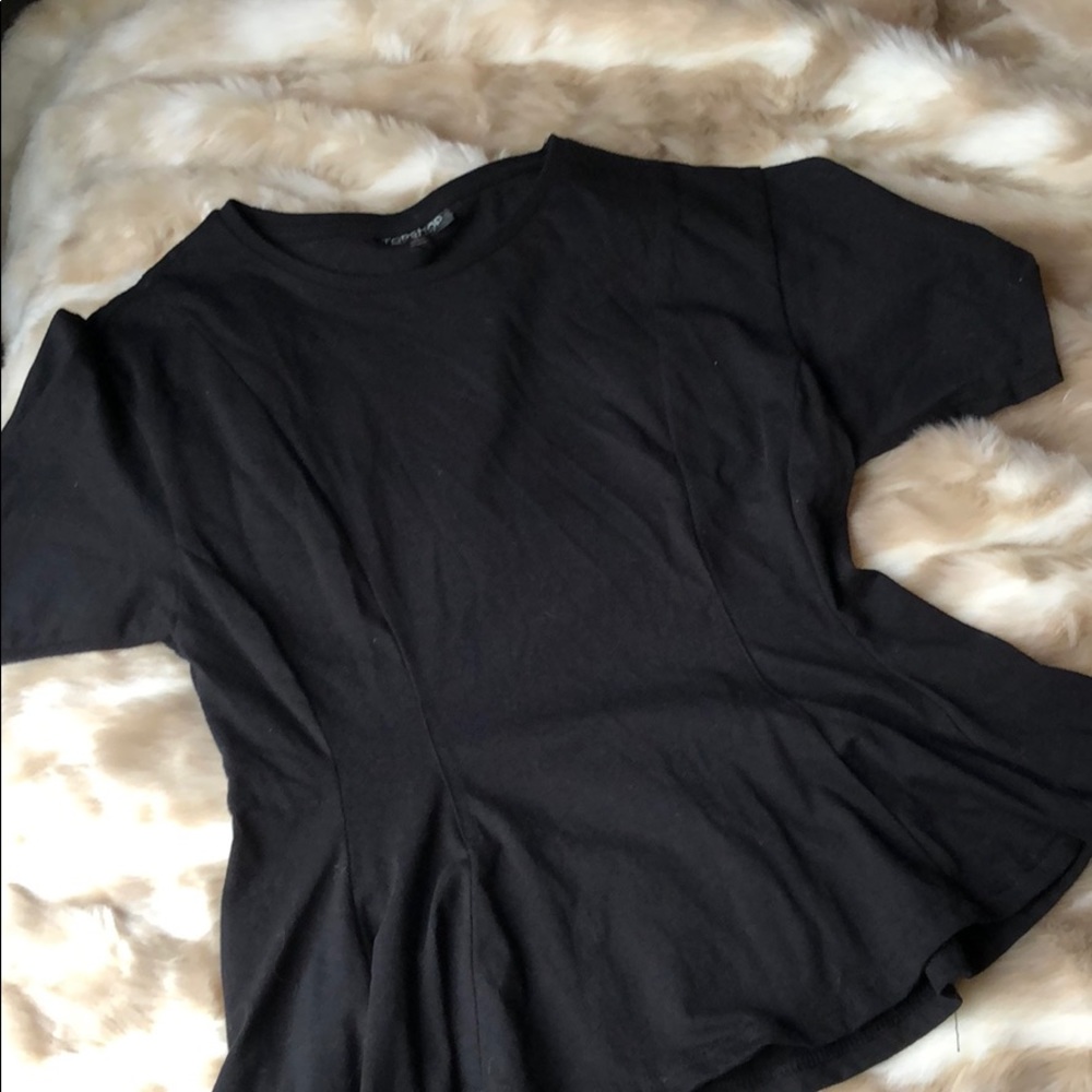 Topshop peplum top